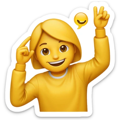dabbing emoji  sticker