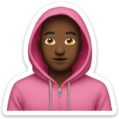 pink hoodie sticker