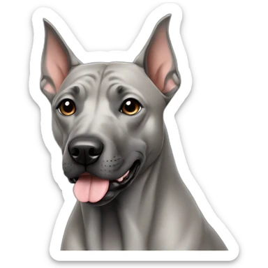Dog gray Thai Ridgeback sticker