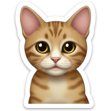 bengali-cat-kitten-cat-black-together sticker