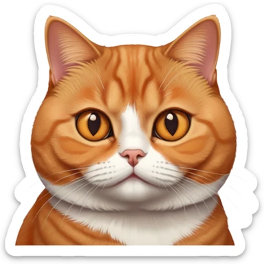 Ginger British Shorthair Cat sticker