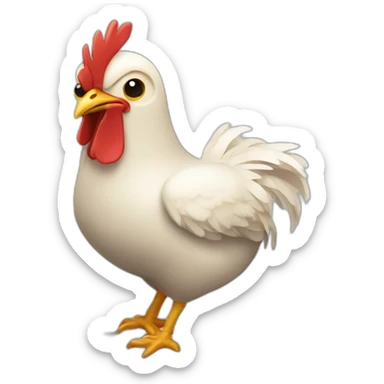 laser chicken sticker