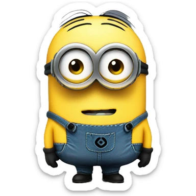 Despicable 4 character mega minion invisibility in the dark sticker