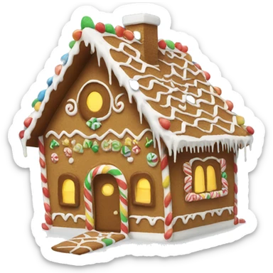 Gingerbread house sticker