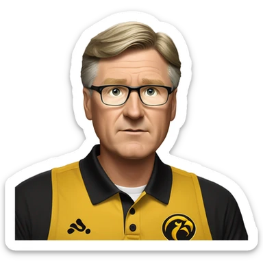 Fran McCaffery Iowa Basketball sticker