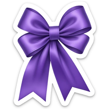 Violet ribbon sticker