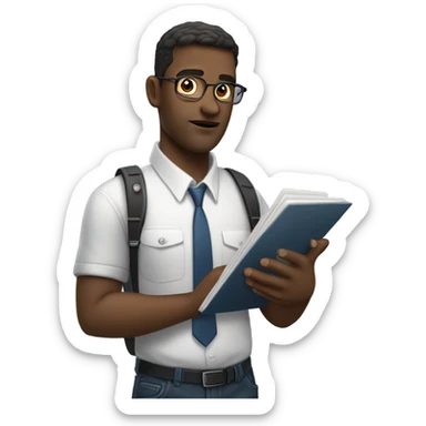 man journalist  sticker