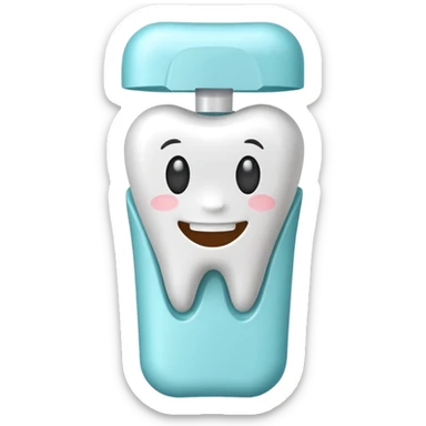 dental floss stick sticker