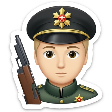 Russian fsb ensign collects bullets sticker