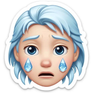  frozen distraught iOS emoji sticker