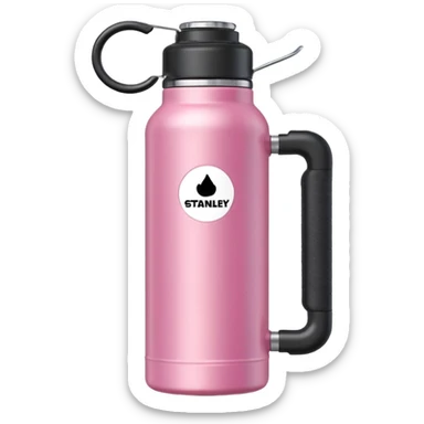 pink stanley water bottle sticker