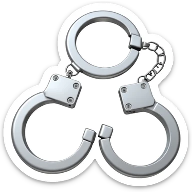 Released handcuffs sticker
