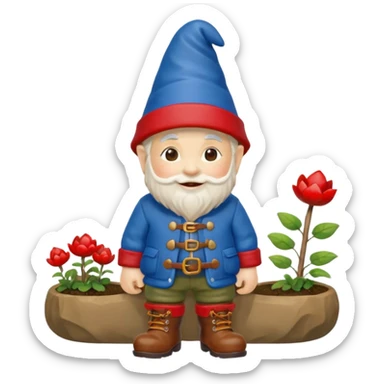 nain de jardin  sticker