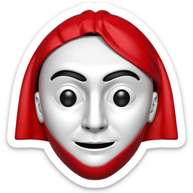 Money heist mask sticker