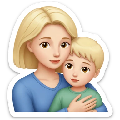 Žena co objima dite sticker