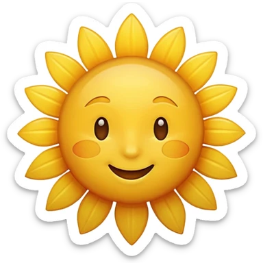 Sunshine mood sticker