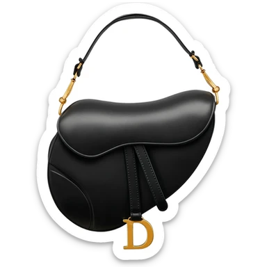 dior black saddle bag sticker