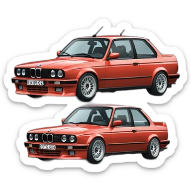 Bmw e30 drifting sticker