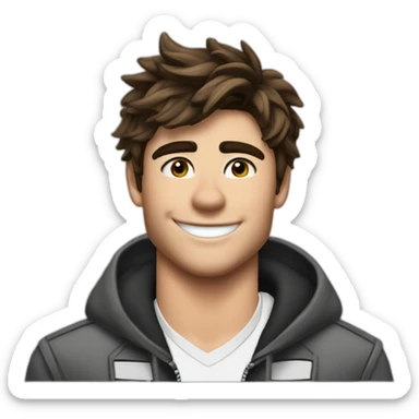 highschool musical zac efron winking sticker