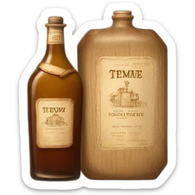 1942 liquor bottle sticker