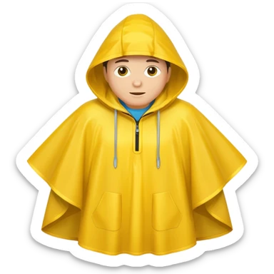 rain poncho sticker