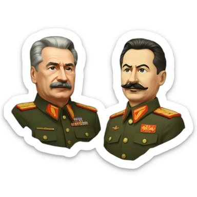 stalin with putin sticker