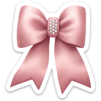 Pink girly bow sticker