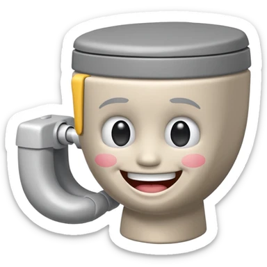 skibidi toilet character sticker