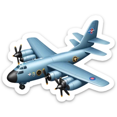 bomber plane sticker