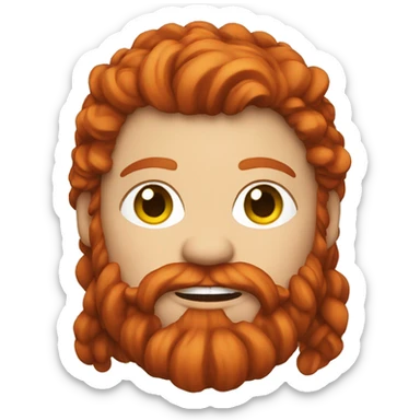 redhead viking sticker