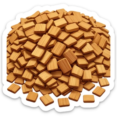 sandalwood chips sticker