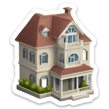 Exclusive Mansion hotel bird’s house sticker