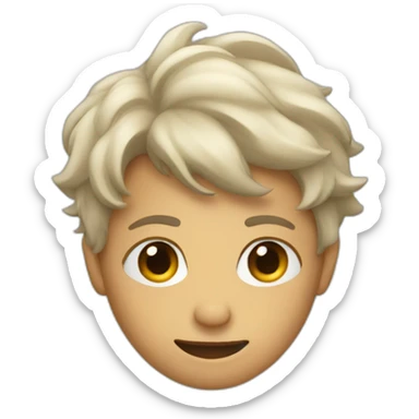 2d person lying arms out sticker