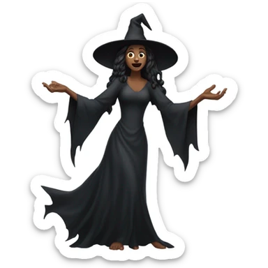 witch shrugs sticker
