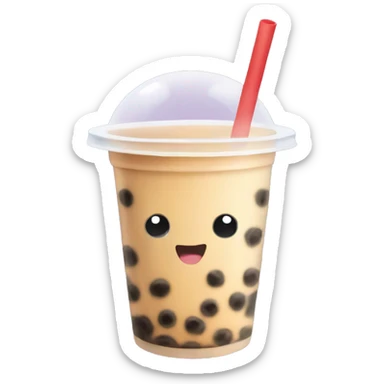 Bubble tea sticker