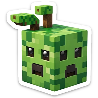 minecraft logo sticker