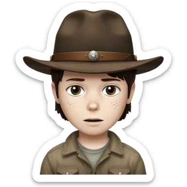 The walking dead carlcarl sticker