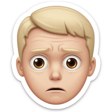 Fear and worried mixed sticker