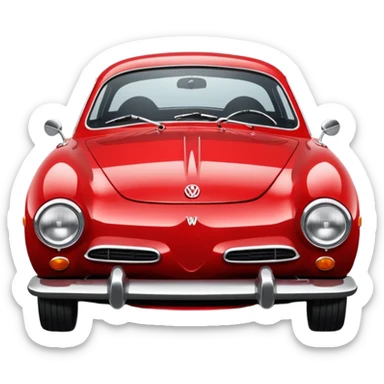 vw karmann ghia sticker