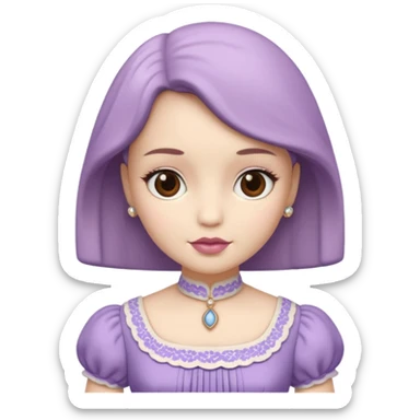 Poupée mauve  sticker