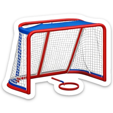 ice hockey goal field (#00A3E0) and red (#F9423A) sticker