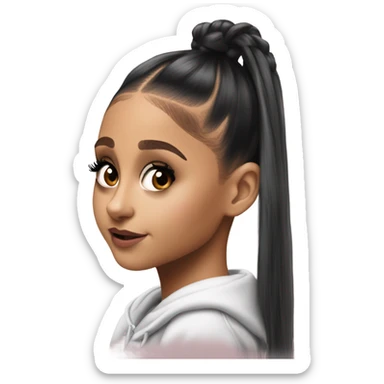 Hyper Realism Ariana Grande photo  sticker