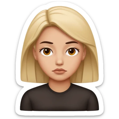 resting bitch face sticker