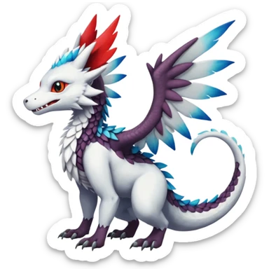 "Dutch Angel Dragon"-Trico-Silvally-Vernid-Sergal-hybrid-fusion sticker
