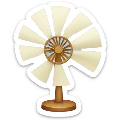 minimal Table-Fan sticker