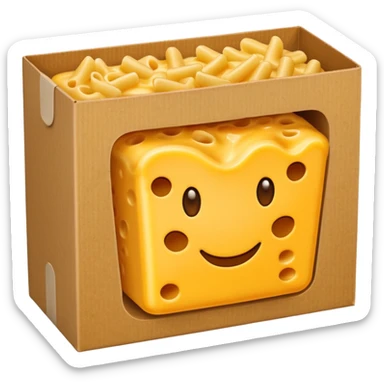 mac n cheese package sticker