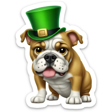 Lucky Irish Bulldog sticker