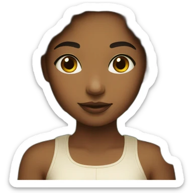 girl with magnolia sticker