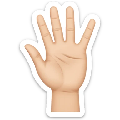 hand waving greeting sticker