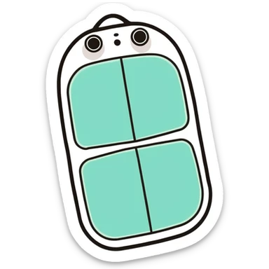 Thin rollable electronic stimulation pad for muscle rehabilitation after orthopedic surgery sticker